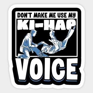 Ki-Hap voice - Hapkido Sticker